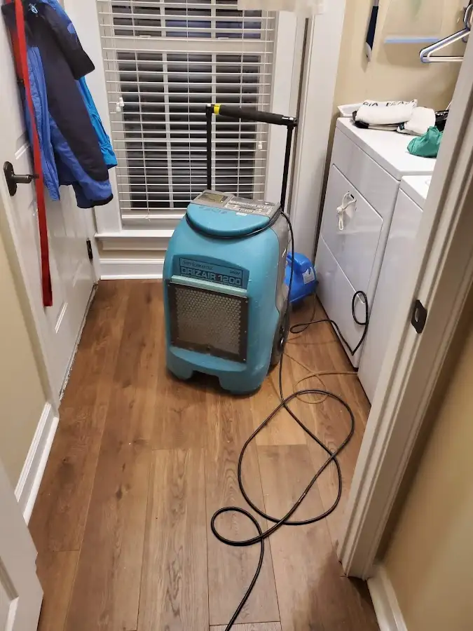 Commercial dehumidifier deployed for Flood Damage Cleanup in Lee
